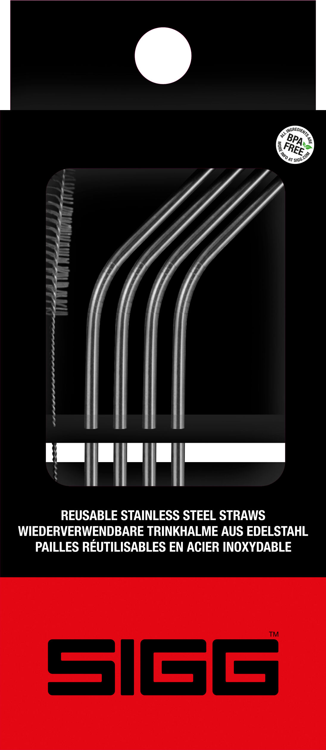 Sigg Stainless Steel Straw Set - Słomki | Hardloop