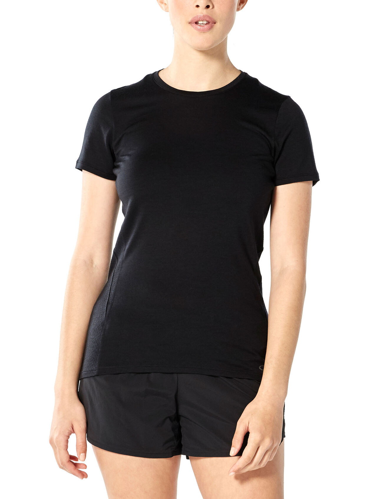 Icebreaker Amplify Short Sleeve Low Crewe - Camiseta de merino - Mujer I Hardloop