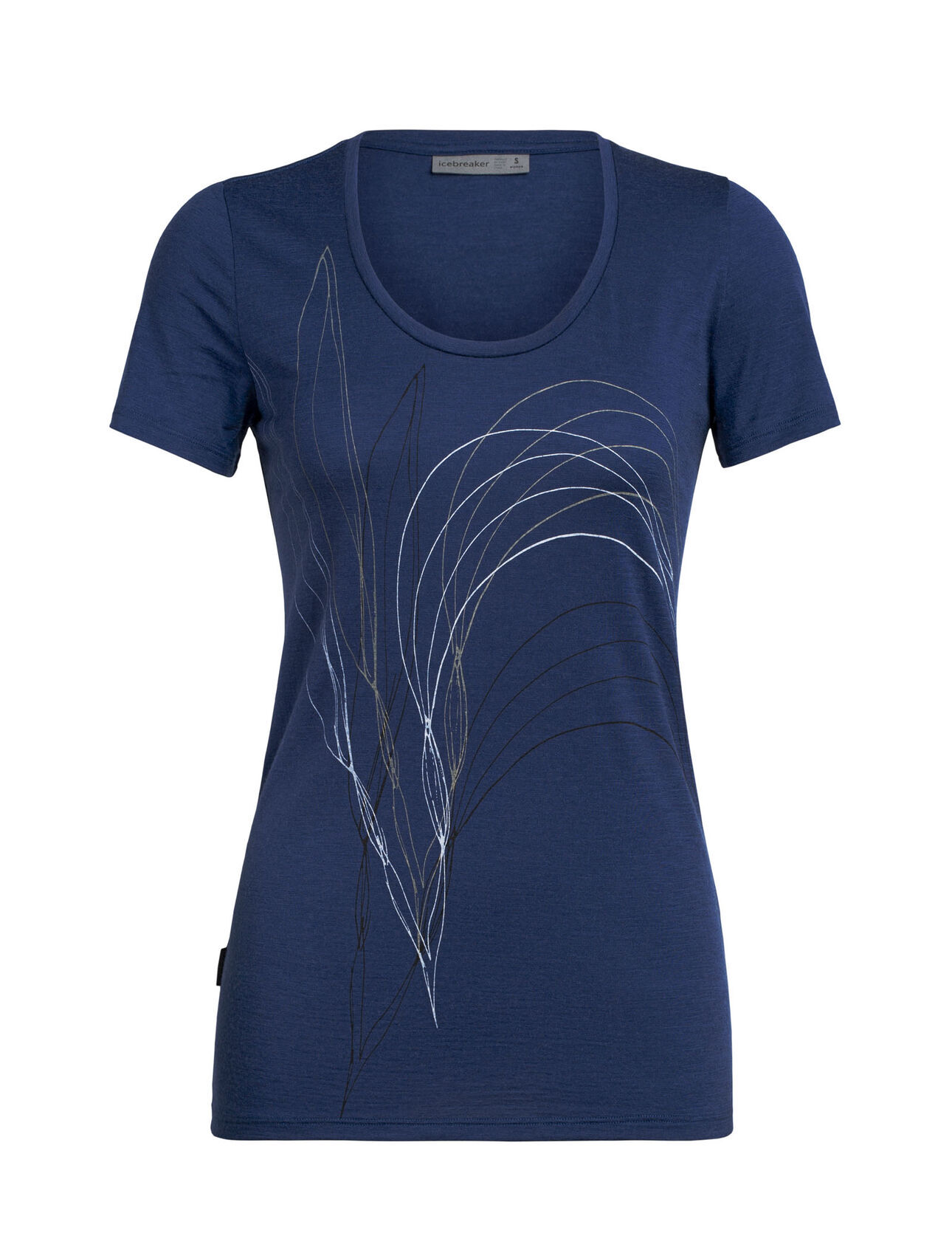 Icebreaker Tech Lite Short Sleeve Scoop Leaf - T-shirt en laine mérinos femme I Hardloop | Hardloop