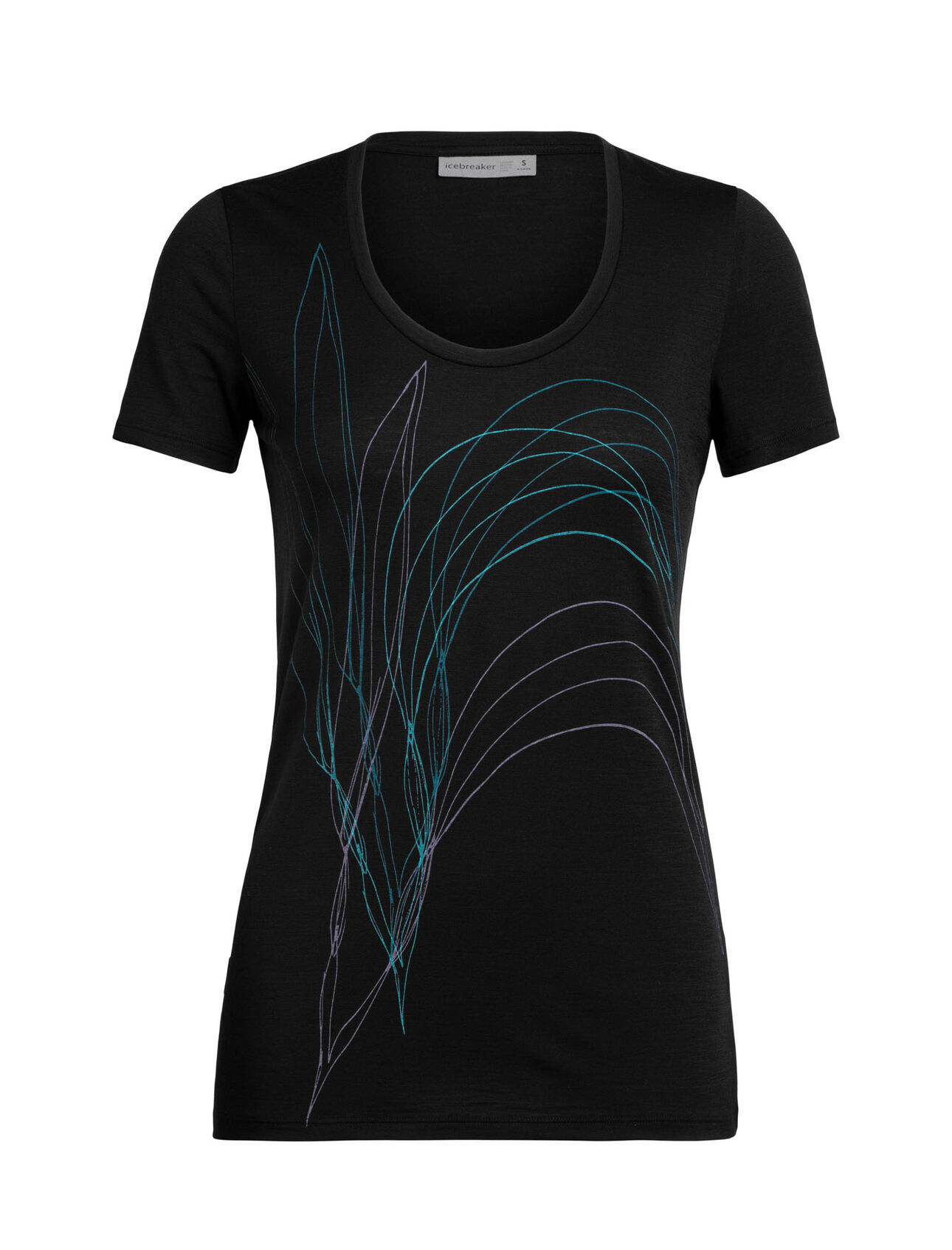 Icebreaker Tech Lite Short Sleeve Scoop Leaf - Merino shirt - Women's I Hardloop