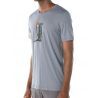 Icebreaker Tech Lite Short Sleeve Crewe Otter Paddle - T-shirt en laine mérinos homme I Hardloop | Hardloop