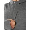 Icebreaker Quantum II Long Sleeve Zip Hood - Merinojacka Herr I Hardloop