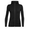Icebreaker Quantum II Long Sleeve Zip Hood - Merinovest - Dames I Hardloop