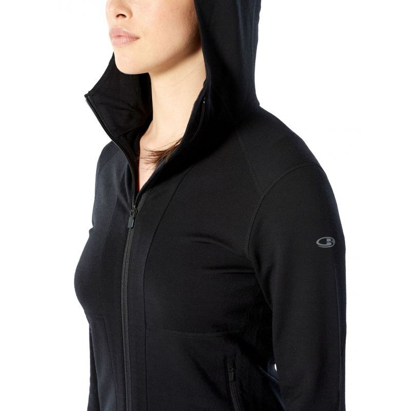 Icebreaker Quantum II Long Sleeve Zip Hood - Merino jacket - Women's I Hardloop