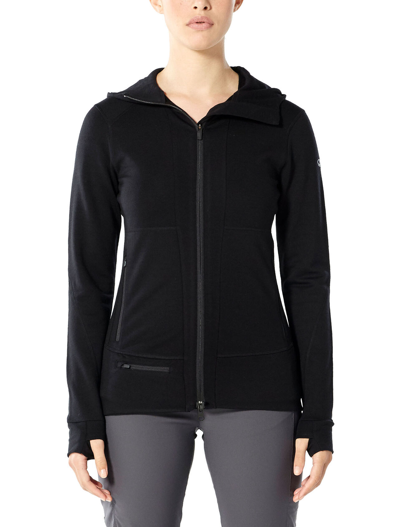 Quantum II Long Sleeve Zip Hood Merino jacket Women s