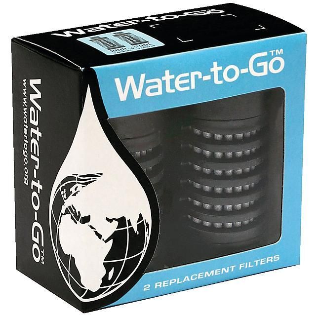 Water to Go Filtres pour gourdes Outdoor (x2) - Filtre à eau | Hardloop