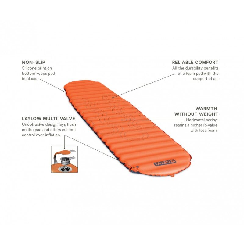 NEMO Flyer Self-Inflating Bluesign(R) Sleeping Pad, Long Wide Đệm Hơi NEMO Flyer™ Self-Inflating Sleeping Pad |