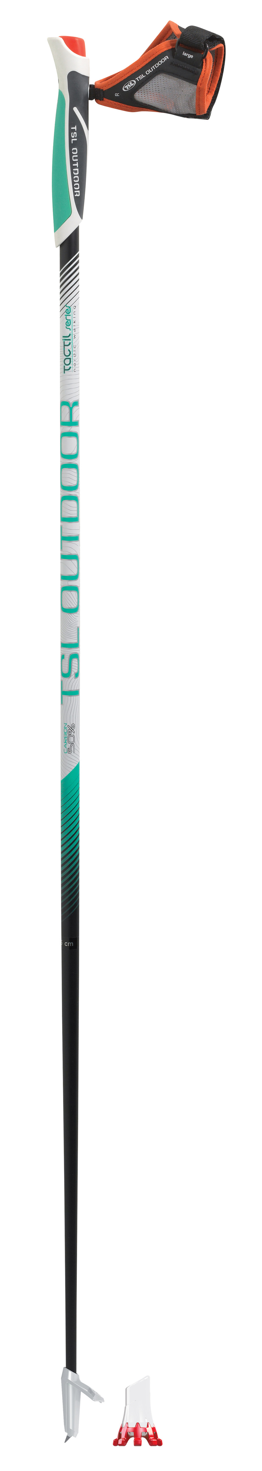 TSL Outdoor Tactil C50 Cork Spike Crossover - Nordic Walking poles | Hardloop