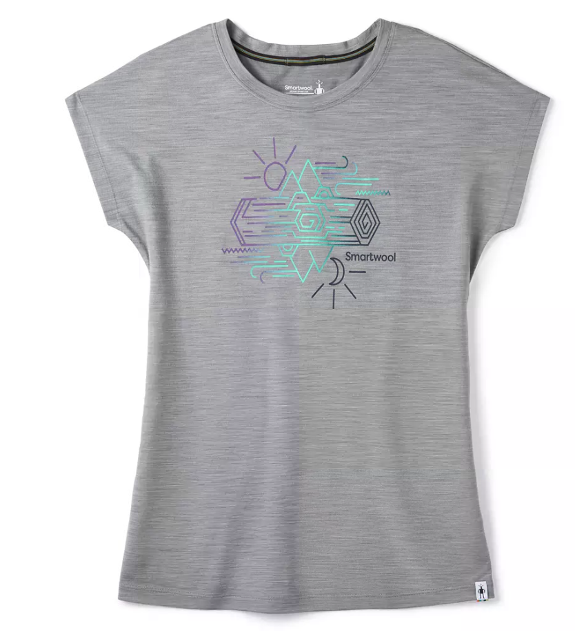 Smartwool Merino Sport 150 Mountain Reflection Tee - T-shirt femme | Hardloop