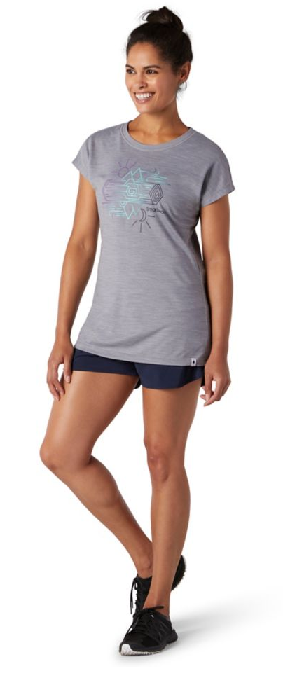 Smartwool Merino Sport 150 Mountain Reflection Tee - T-shirt-Women's