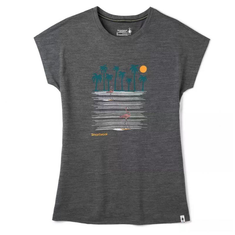 Smartwool Merino Sport 150 Surfing Flamingos Tee - T-shirt-Women's