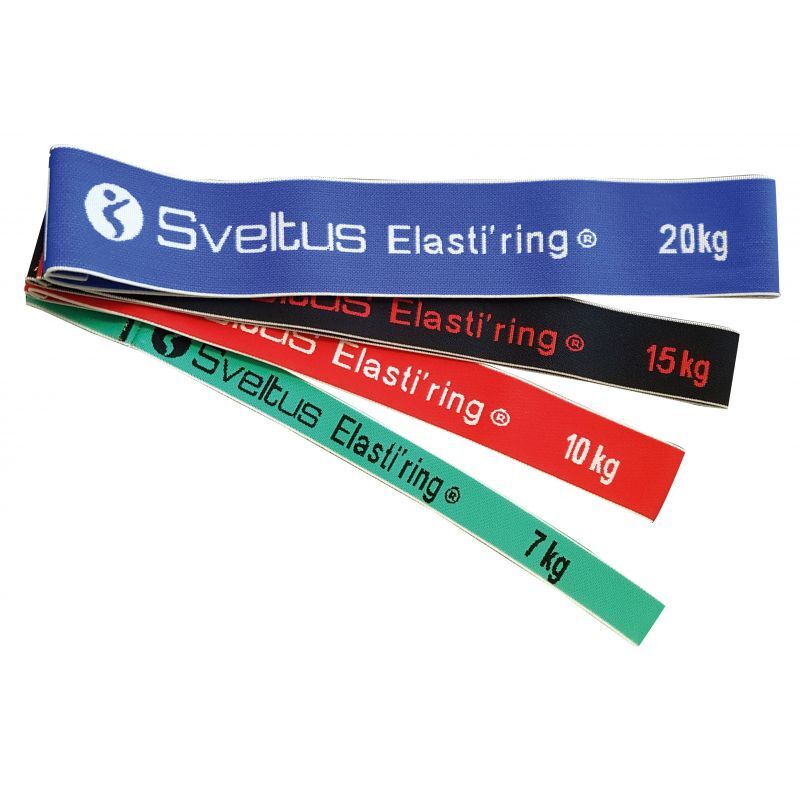 Sveltus Set de 4 Elasti’ring sachet - Bande de musculation | Hardloop
