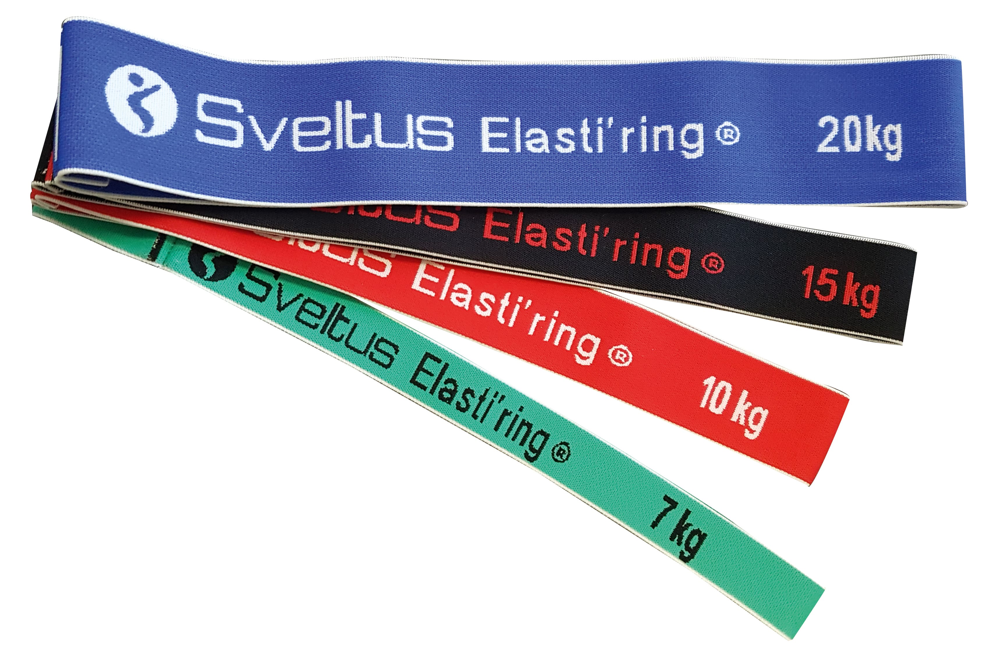Sveltus Set Elasti’ring x4 - Banda elástica de resistencia