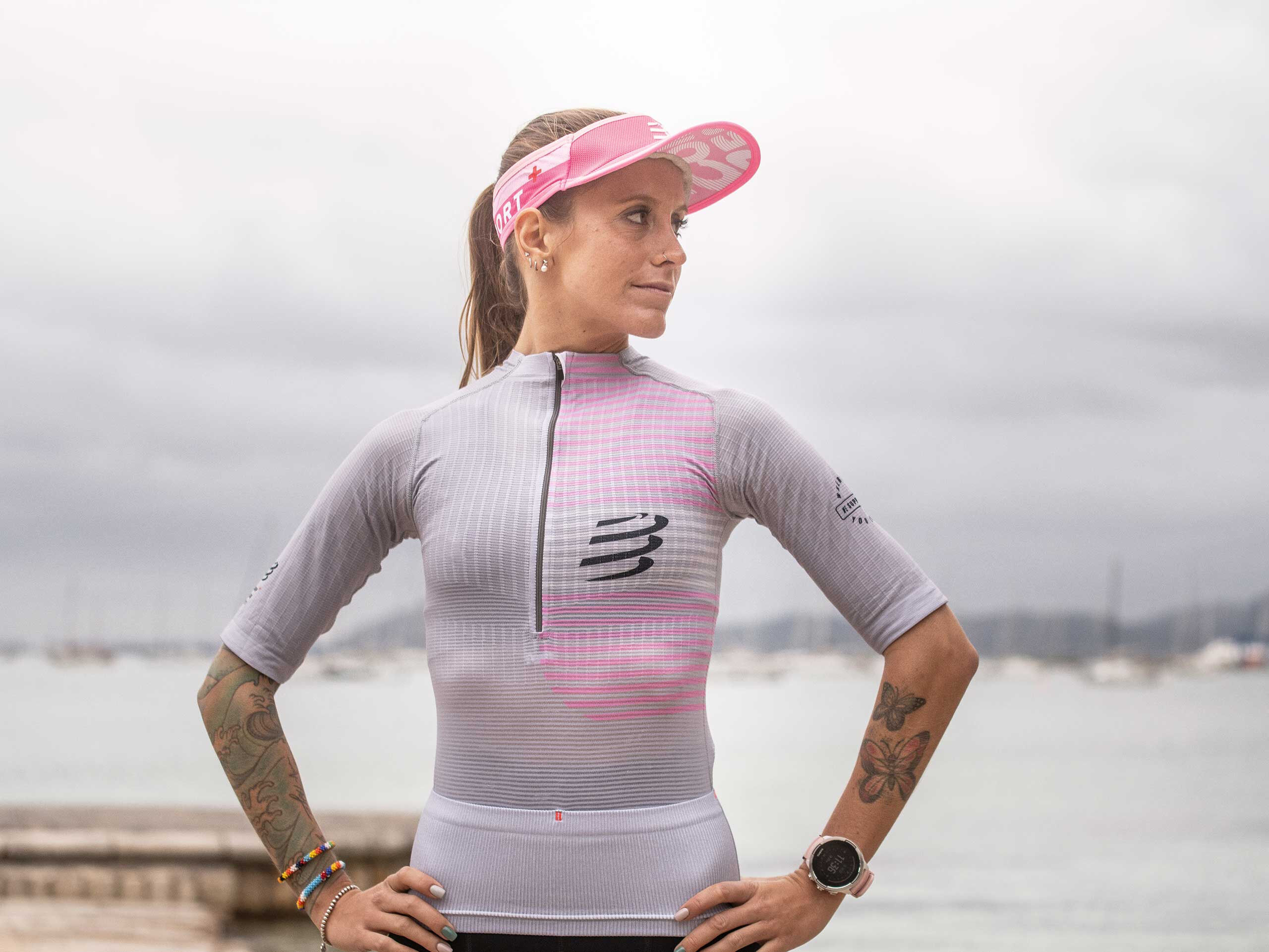 Compressport Tri Postural SS Top W - Maillot triathlon femme