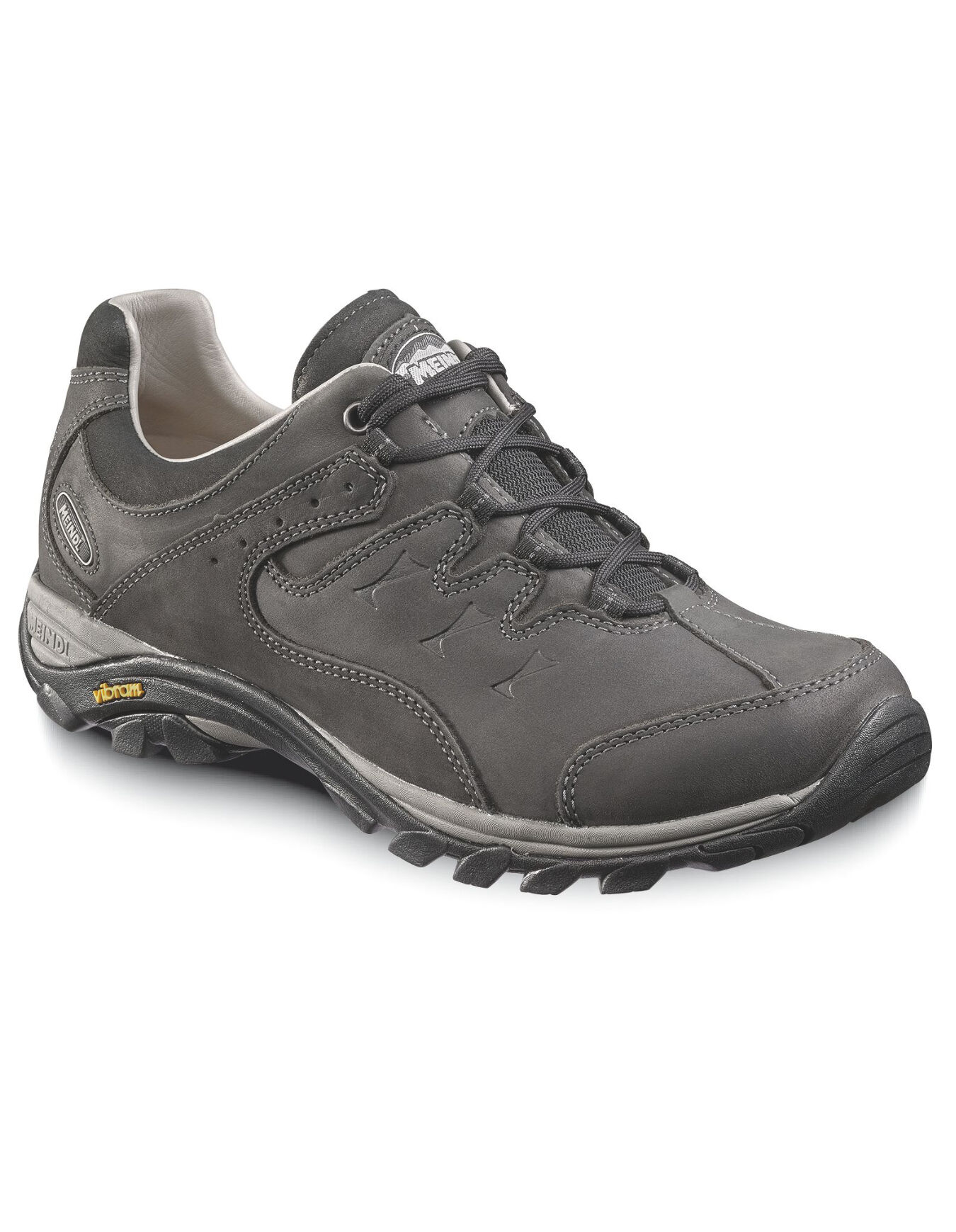 Chaussures Basses Homme Meindl Zirl - Cuir Nubuck, Doublure Cuir, Semelle Vibram Walking, 590g