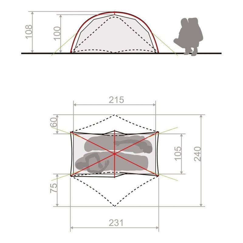 Vaude Space Seamless 1-2P - Telt