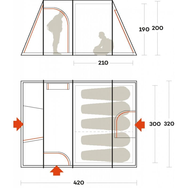 Ferrino Proxes 5 - Tenda da campeggio