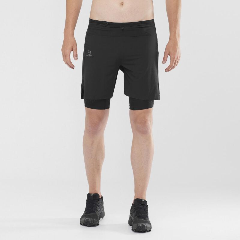 Salomon Exo Motion Twinskin Short - Hardloopshort - Heren