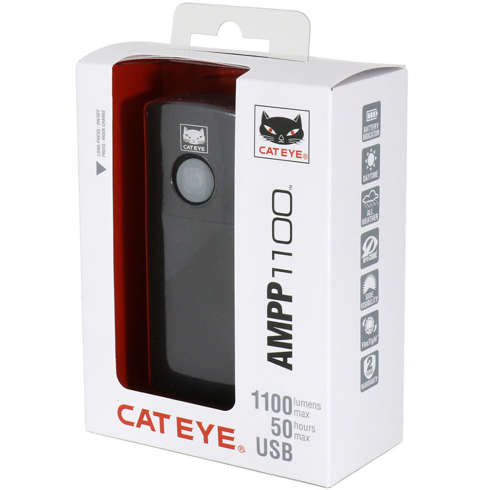 Cateye Ampp 1100 Front - Lampka rowerowa przednia | Hardloop