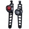 Cateye Orb Front & Rear Set Polished Black - Fietsverlichtingsset