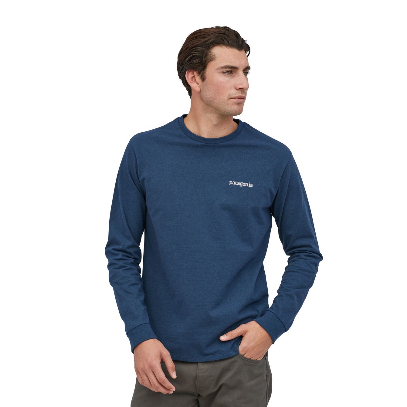 Patagonia L/S Line Logo Ridge Responsibili-Tee - T-shirt homme | Hardloop