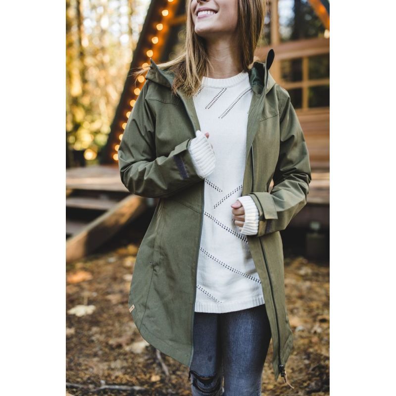 Tentree Destination Rain Jacket - Kurtka zimowa damska | Hardloop