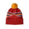 Fitz Roy Retro Stripe Knit: Hot Ember
