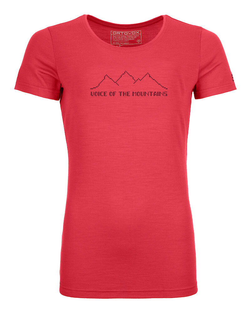 Ortovox 150 Cool Pixel Voice TS - T-shirt en laine mérinos femme | Hardloop