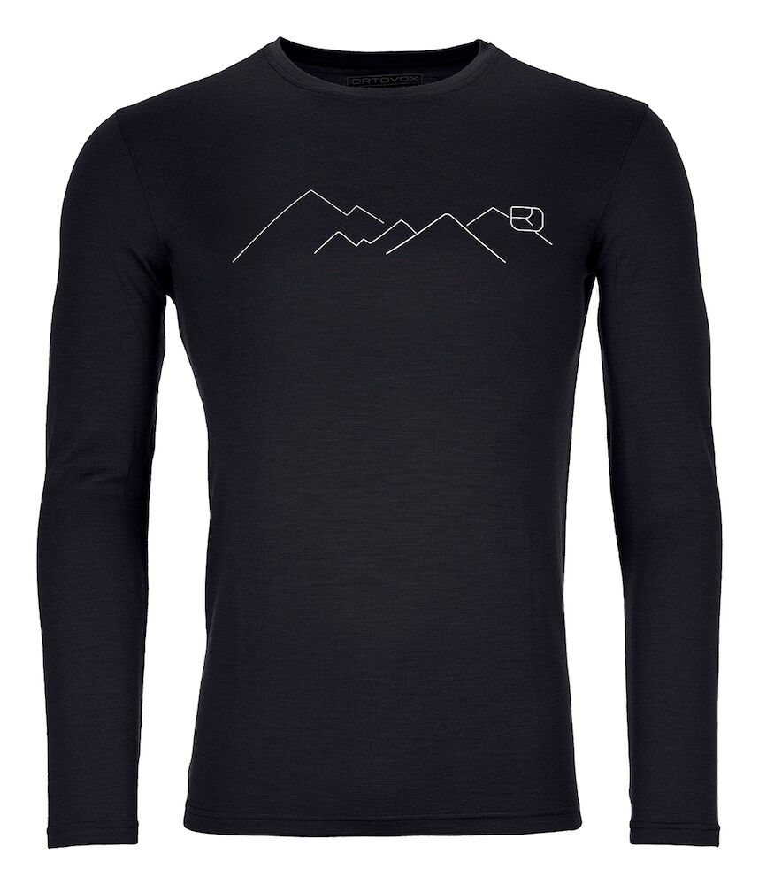 Ortovox 185 Merino Mountain LS - T-shirt en laine mérinos homme | Hardloop