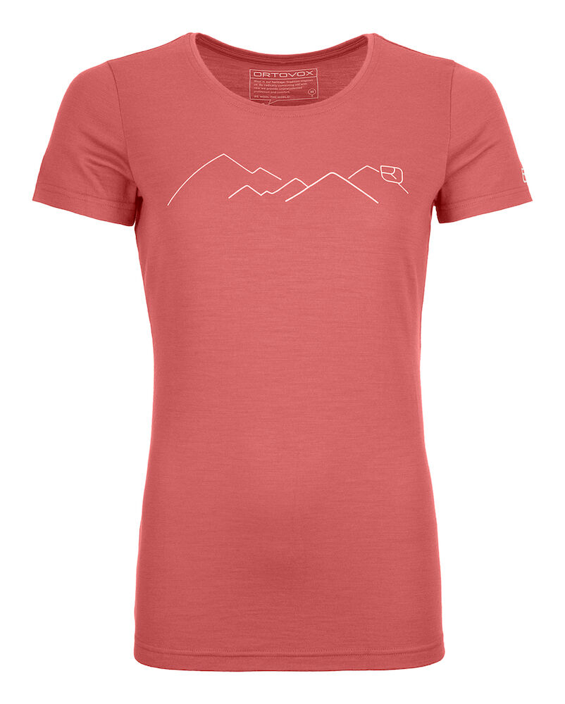 Ortovox 185 Merino Mountain TS - T-shirt en laine mérinos femme | Hardloop