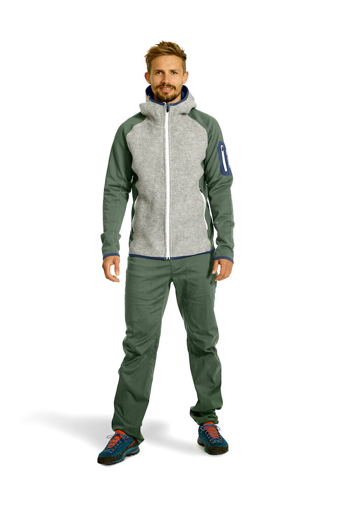 Ortovox Fleece Plus Classic Knit Hoody - Bluza polarowa meska | Hardloop
