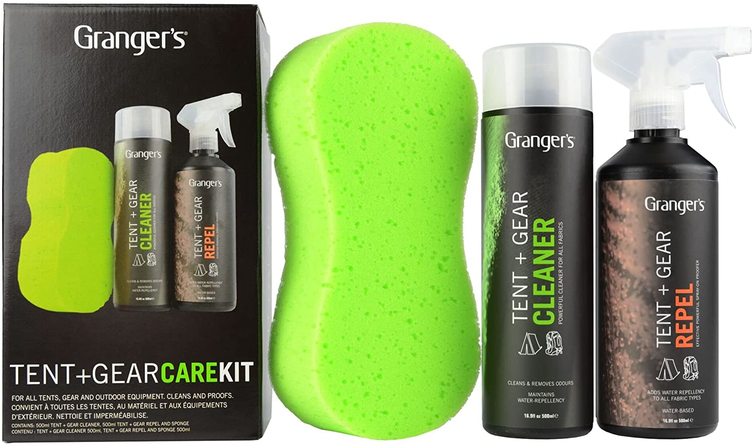 Grangers Tent & Gear Clean & Proof Kit - Kit entretien tente | Hardloop