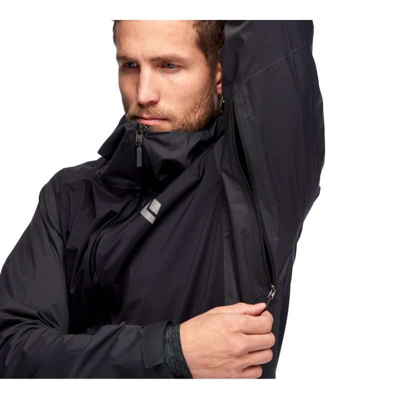 Black Diamond Stormline Stretch Rain Shell - Sadetakki - Miehet | Hardloop