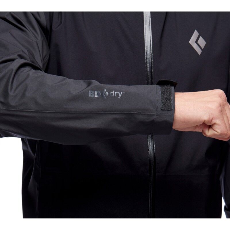 Black Diamond Stormline Stretch Rain Shell - Hardshelljacka - Herr | Hardloop