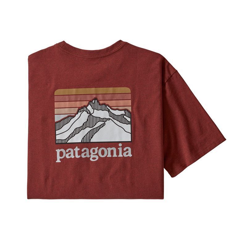 Patagonia line logo t shirt online