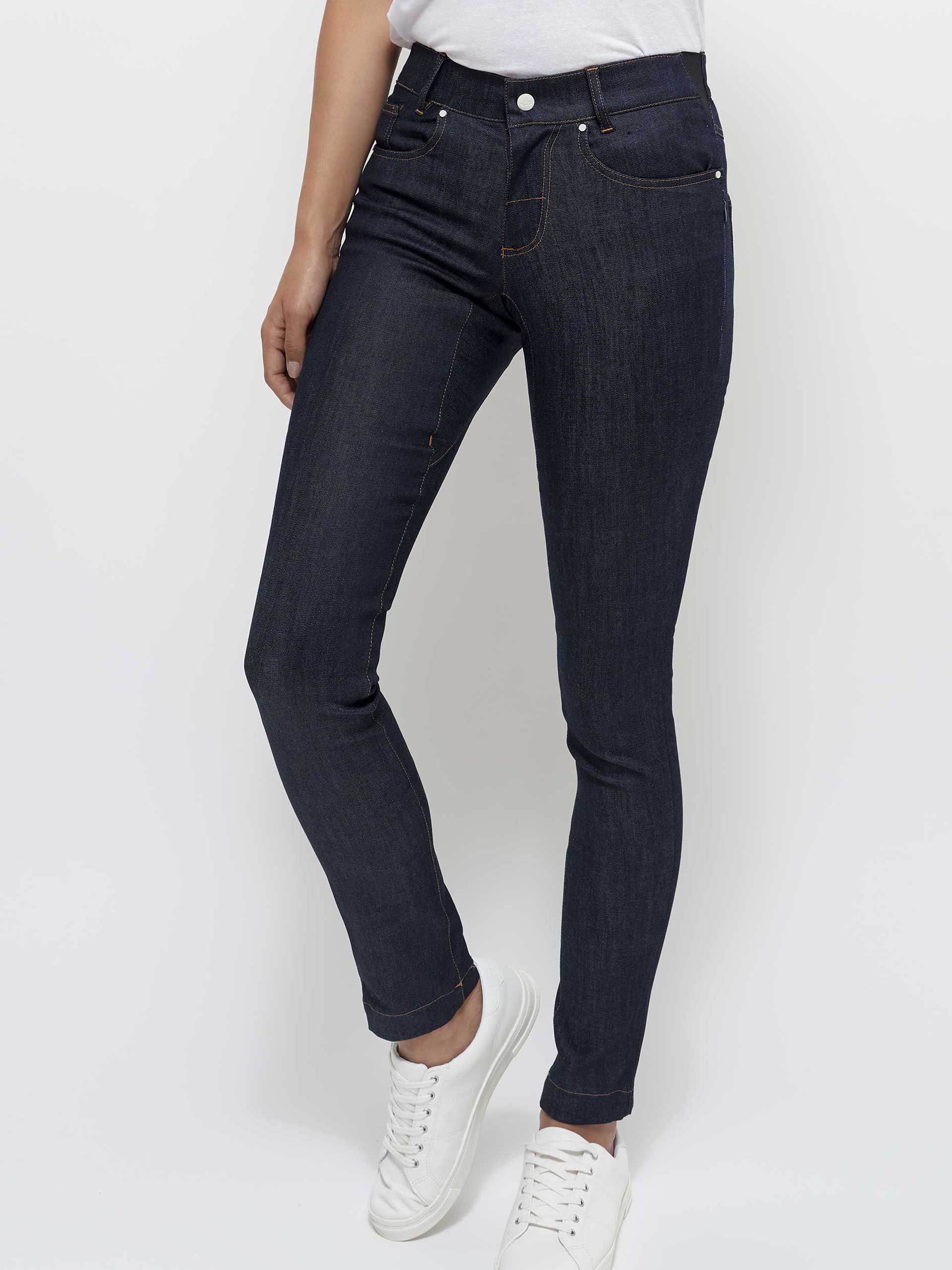 Pantalon denim femme new arrivals