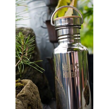 Klean Kanteen Insulated Reflect 600 ml water bottle with bamboo