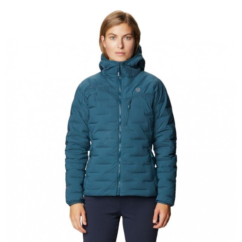 mountain hardwear super ds stretchdown hooded jacket womens