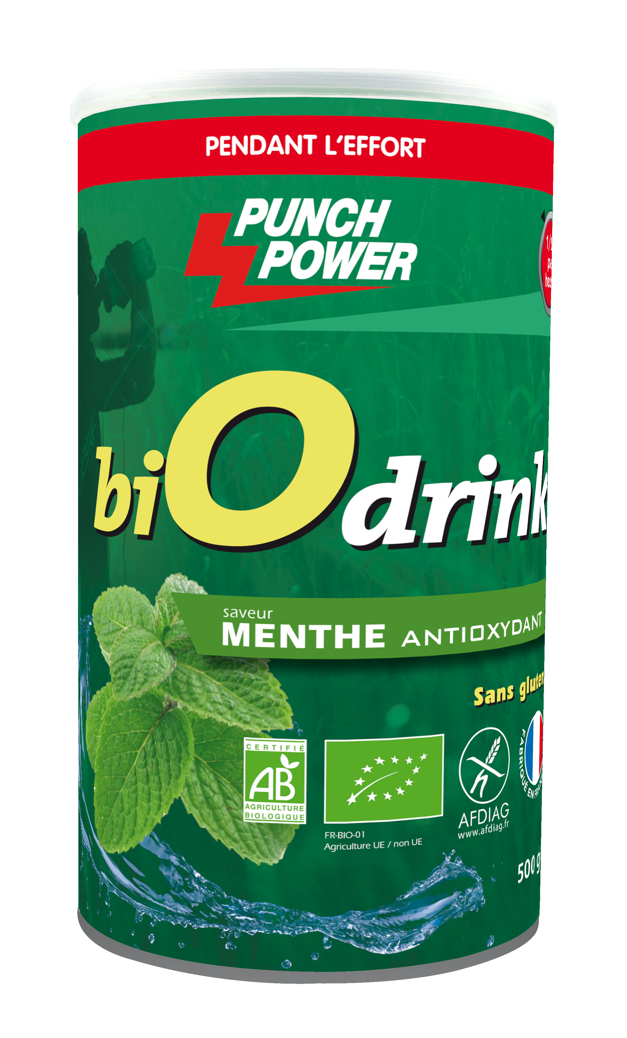 Punch Power BiOdrink Menthe Antioxydant sans gluten - Boisson énergétique | Hardloop