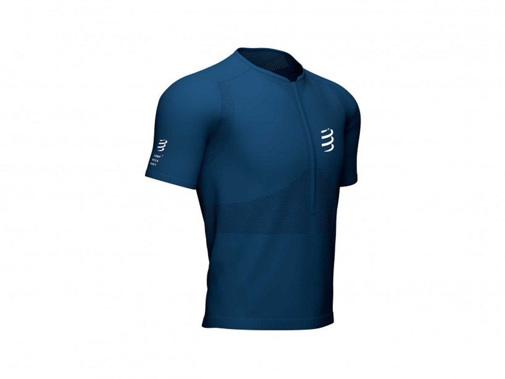 Compressport Trail Half-Zip Fitted SS Top - Camiseta - Hombre