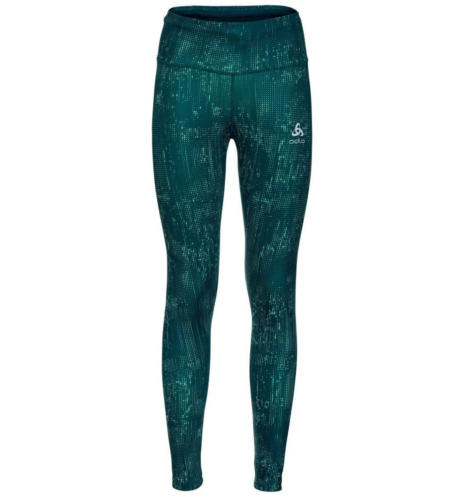 Odlo Zeroweight Print Reflective - Running leggings - Women's