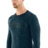 Icebreaker Mens 200 Oasis LS Crewe The Higher We Go - Merino base layer - Men's I Hardloop