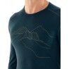 Icebreaker Mens 200 Oasis LS Crewe The Higher We Go - Merino base layer - Men's I Hardloop