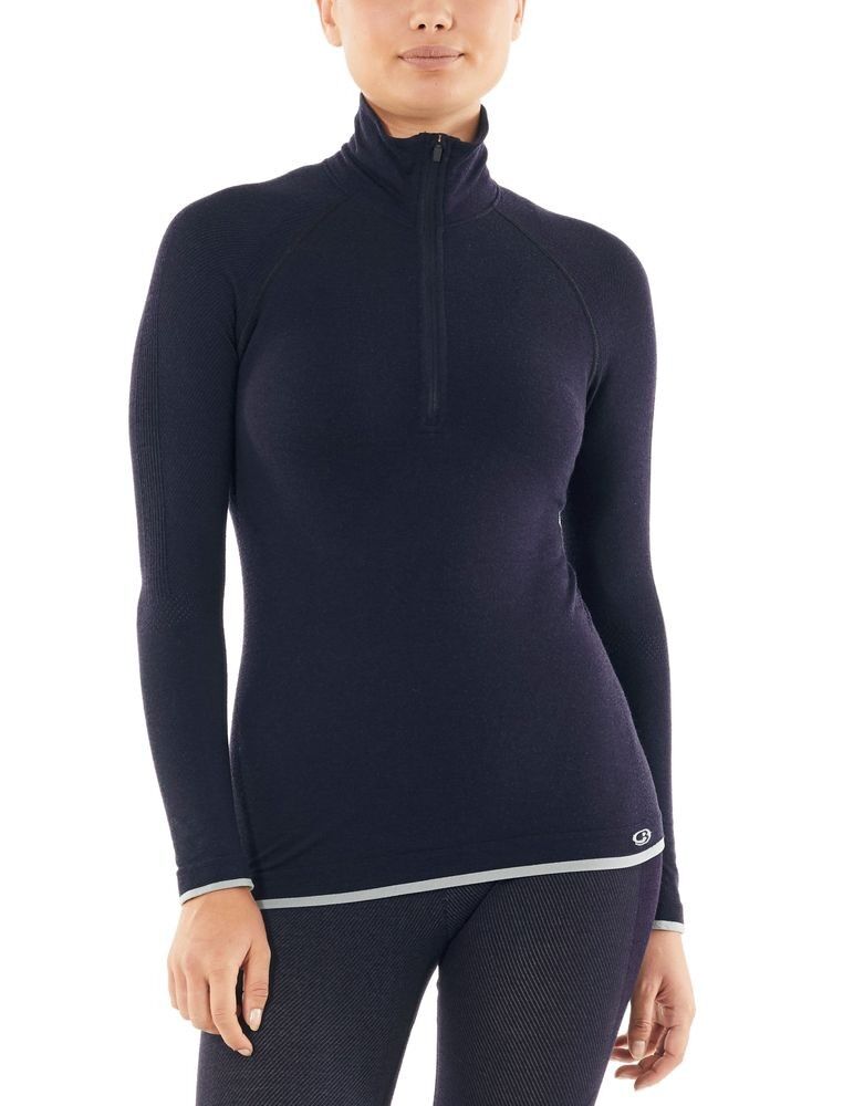 Icebreaker Wmns 200 Zone Seamless LS Half Zip - Intimo - Donna
