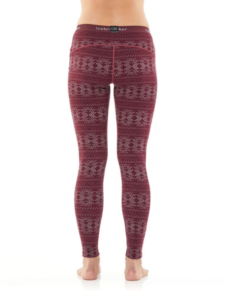 Icebreaker Wmns 250 Vertex Leggings Crystalline - Bielizna z wełny Merino damska | Hardloop