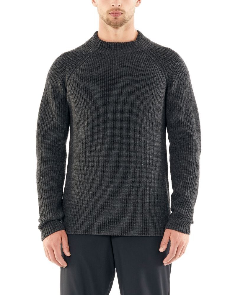 Icebreaker Mens Hillock Funnel Neck Sweater - Merino jumper - Men's I Hardloop
