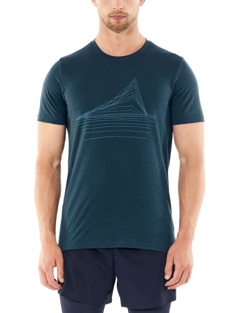Icebreaker Mens Tech Lite SS Crewe Heating Up - Maglia merino - Uomo I Hardloop