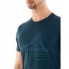 Icebreaker Mens Tech Lite SS Crewe Heating Up - Maglia merino - Uomo I Hardloop