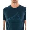 Icebreaker Mens Tech Lite SS Crewe Heating Up - Maglia merino - Uomo I Hardloop