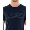 Icebreaker Mens Tech Lite SS Crewe Single Line Whale - Maglia merino - Uomo I Hardloop